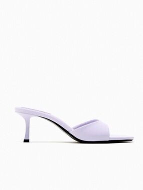 ZARA Lavender open toe heeled sandal US 9 never worn